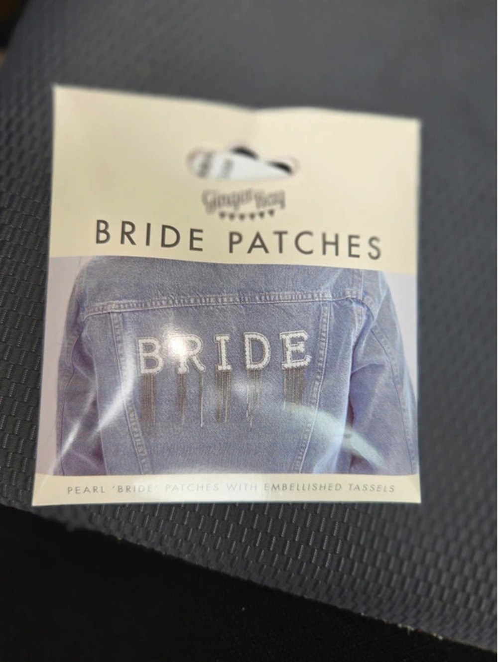 Pearl bride patches with embellished tassels
